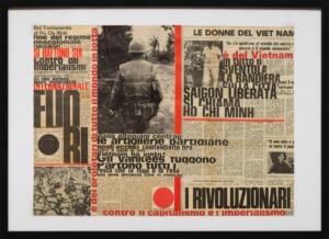 Nanni Balestrini, Serie Potere Operaio, 1975, Collage su carta, 42x58 cm