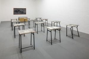 Andrea Mastrovito, La Diseduacazione al Reale, installation view 