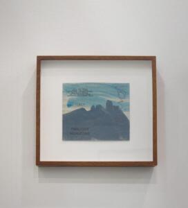 Hamish Fulton, Twilight Horizons, Sardinia, 2014, mixed media on paper, 28 x 30 cm