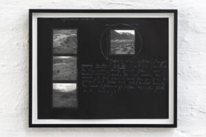 Michael Höpfner, Unfinished Walks To Tangra Tso 2007 and 2017 I, 2022, white pencil on silver gelatine prints artist prints, 23.5 X 30 cm