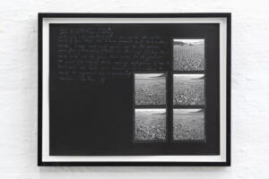 Michael Höpfner, Unfinished Walks To Tangra Tso 2007 and 2017 II, 2022, white pencil on silver gelatine prints artist prints, 23.5 X 30 cm