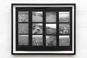 Michael Höpfner, Unfinished Walks To Tangra Tso 2007 and 2017 V, 2022, white pencil on silver gelatine prints artist prints, 23.5 X 30 cm