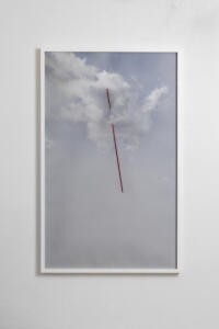 Nuvola con fendente 8, 2024, Stampa fine art su carta superior matt, acciaio, 122x75 cm