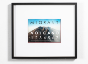 Hamish Fulton, Migrant Vulcano, Sicily, 2014, archival inkjet print, 44 x 52 cm, Ed 2/50
