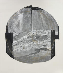 Michael Höpfer, From the Series: From Here to Tibet, Mont Blanc
Collage, artist silvergelatine print, pastel drawing
52x48cm, framed
2023
